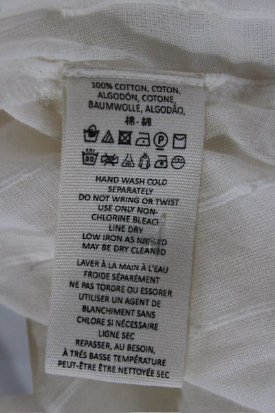 Free People Womens Sundress Ivory Polka Dot Halter Maxi Sleeveless Size XS