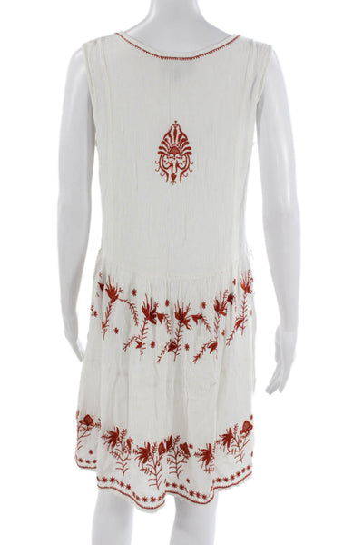 Romeo + Juliet Couture Women White Floral Sleeveless Boho Dress Size M
