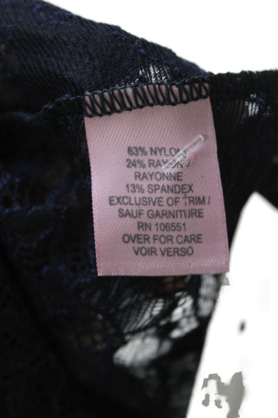 Calypso Saint Barth Womens Lace Lucille Camisole Tank Top Navy Blue Size Medium
