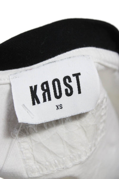 Krost Unisex Adults White Cotton T-Shirt Monopoly Graphic Size XS
