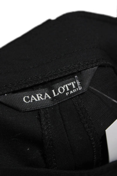Cara Lotti Women Ankle Pants Black Polyester Button Size XS