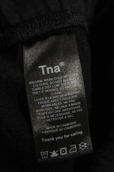 TNA Women Black Sweatpants Pull On Cotton Blend Size XS