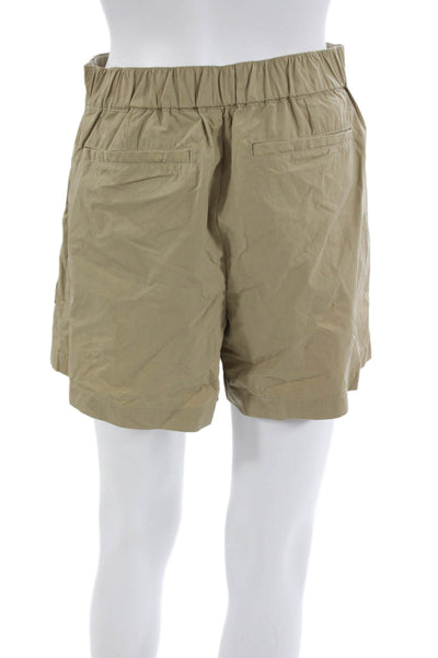 Izzue Womens Wrap Beige Shorts Buckle Cotton Nylon Size S