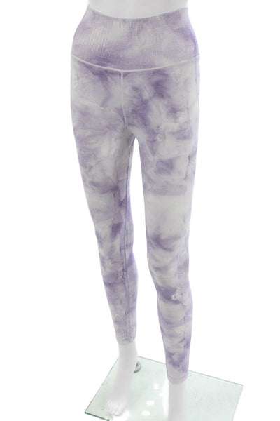FP Movement Womens Tie Dye Purple Ankle Leggings Nylon Size XS
