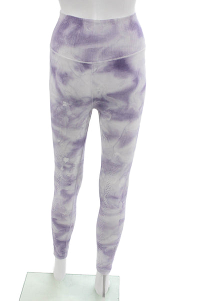 FP Movement Womens Tie Dye Purple Ankle Leggings Nylon Size XS