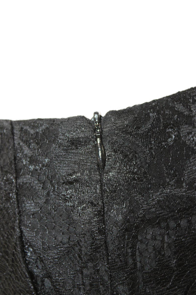 Trina Turk Women Hot Pants Black Floral Polyester Zip Size 00