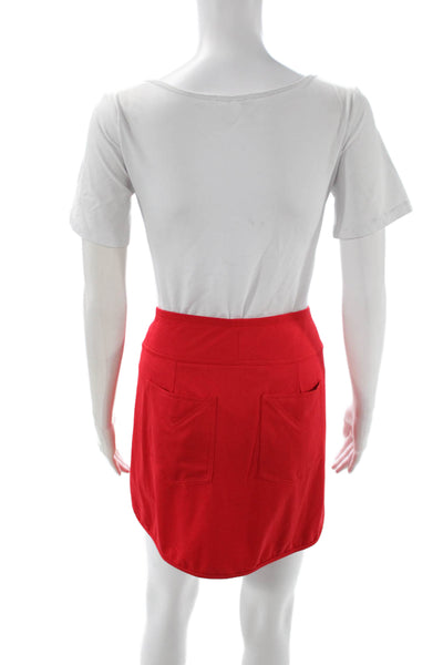 Tail Womens Athletic Skort Mini Red Polyester Solid Pull On Size L