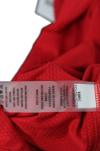 Tail Womens Athletic Skort Mini Red Polyester Solid Pull On Size L