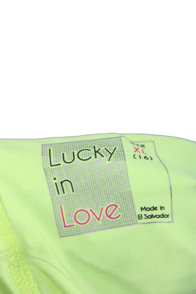 Lucky In Love Women Athletic Floral Mini Skirt Multicolor Polyester Size XL