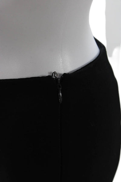 Quince Womens Ankle Leggings Black Rayon Solid Zip Size XS