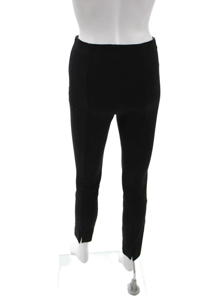 Quince Womens Ankle Leggings Black Rayon Zip Size XS