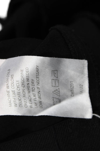Quince Womens Ankle Leggings Black Rayon Zip Size XS