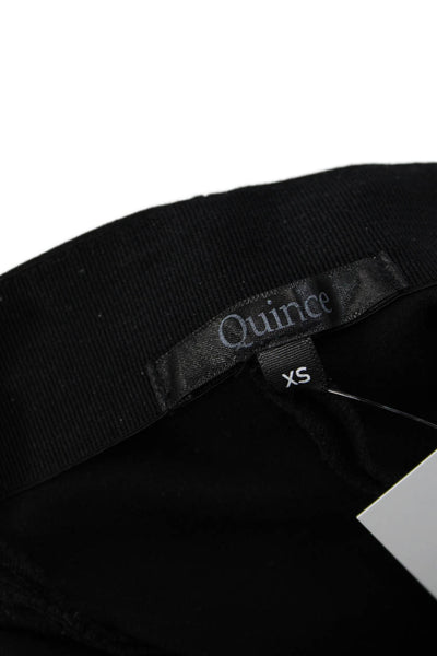 Quince Women Ankle Leggings Black Rayon Size XS