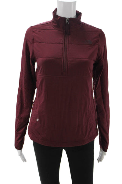 The North Face Womens Quilted Red Polyester Zip Jacket Size XS