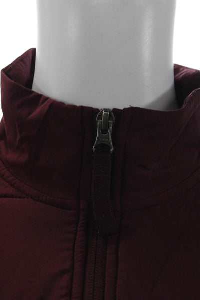 The North Face Womens Quilted Red Polyester Zip Jacket Size XS