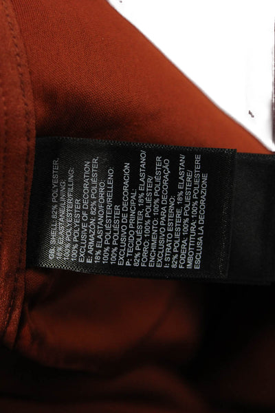 The North Face Womens Quilted Red Polyester Zip Jacket Size XS