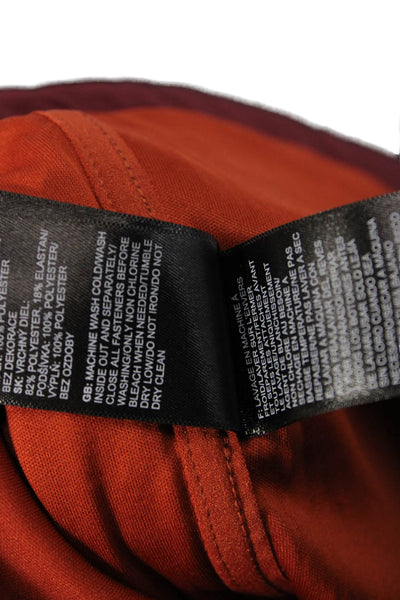 The North Face Womens Quilted Red Polyester Zip Jacket Size XS