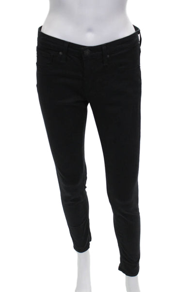 AG Adriano Goldschmied Womens Skinny Black Jeans Cotton Blend Size 26