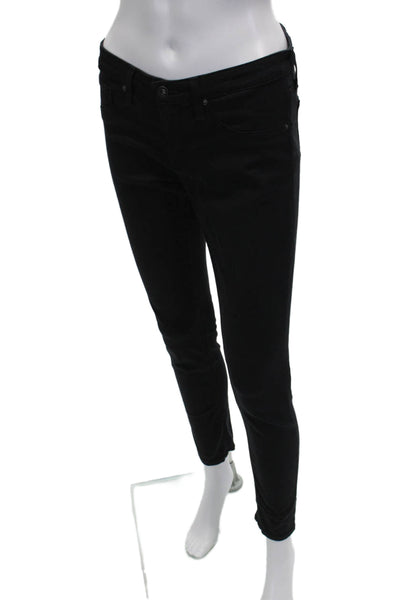 AG Adriano Goldschmied Womens Skinny Black Jeans Cotton Blend Size 26