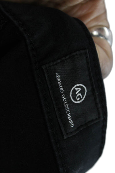 AG Adriano Goldschmied Womens Skinny Black Jeans Cotton Blend Size 26