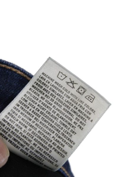 Citizens of Humanity Women Tapered Jeans Blue Mid Rise Cotton Blend Size 25