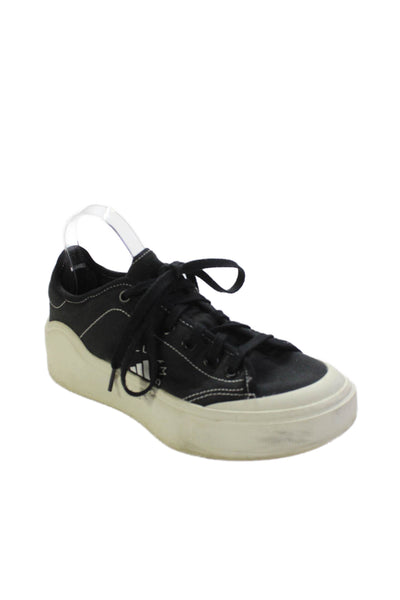 Stella McCartney Womens Platform Contrast Stitch Sneakers Black Size 7