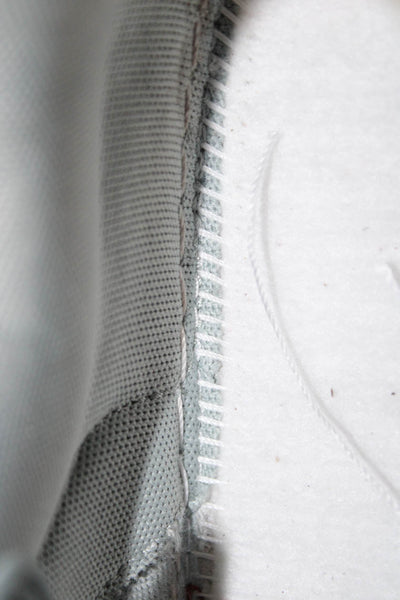 Nike Mens Lace Up Perforated Suede Trim Air Force 1 Sneakers White Gray Size 12