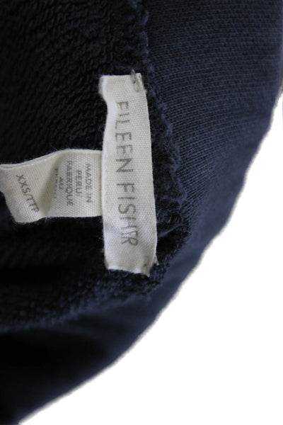 Eileen Fisher Women Sweatpants Blue Organic Cotton Pull On Petite Size 2XS