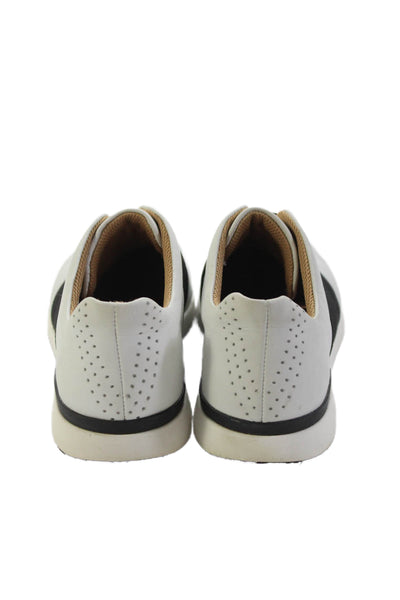 Vince Womens Leather Slip On Sneakers White Size 7.5