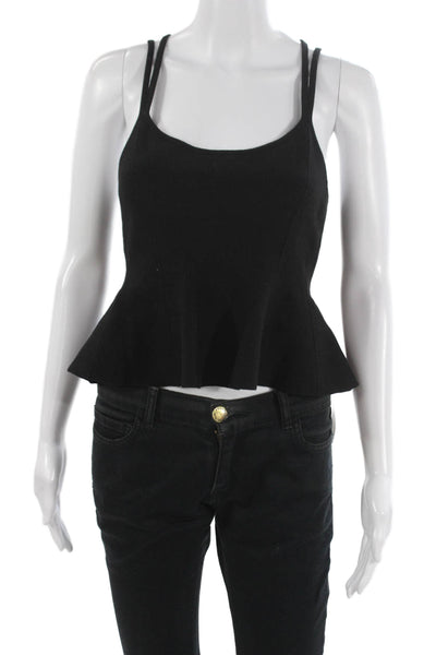 Maeve Anthropologie Women Black Scoop Neck Camisole Sleeveless Size S