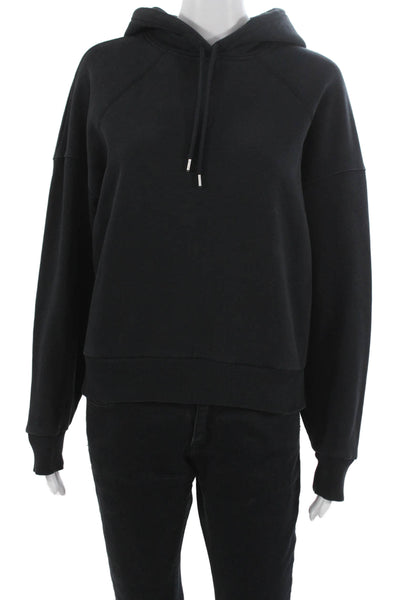 Everlane Women Pullover Cotton Black Long Sleeve Round Neck Size L