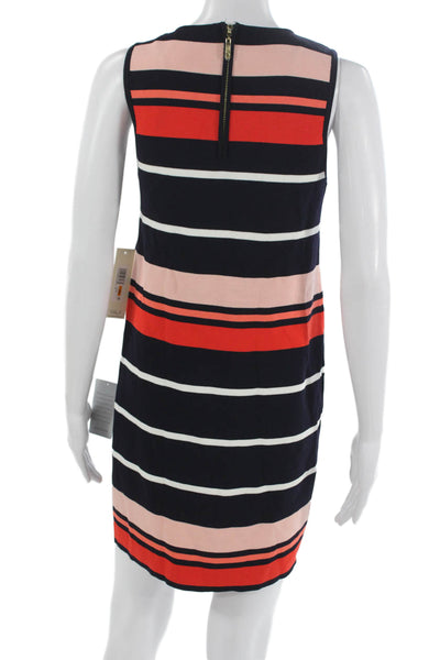 Eliza J Women Shift Dress Multicolor Striped Rayon Size PS