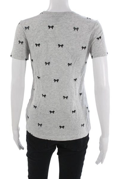J Crew Womens Basic Gray Cotton Crew Neck Short Sleeve T-Shirt Size S