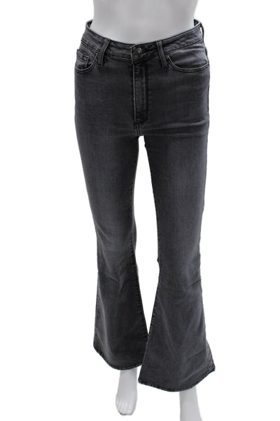 Black Orchid Womens Gray Flared Cotton Jeans Size 27