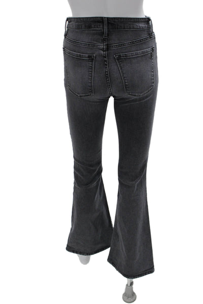 Black Orchid Womens Gray Flared Cotton Jeans Size 27
