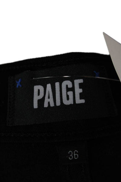 Paige Womens Jeans Black High Rise Size 36