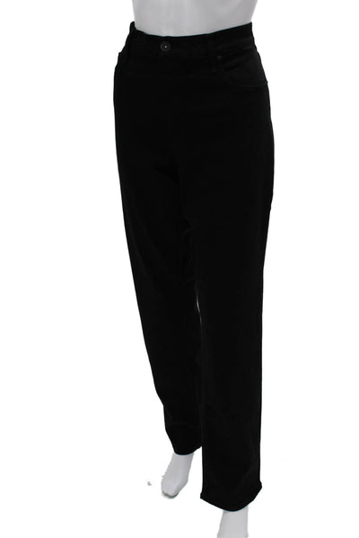Paige Women Straight Black High Rise Rayon Jeans Size 36