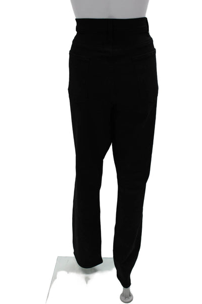 Paige Women Straight Black High Rise Rayon Jeans Size 36