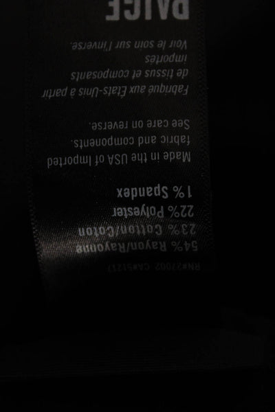 Paige Women Straight Black High Rise Rayon Jeans Size 36