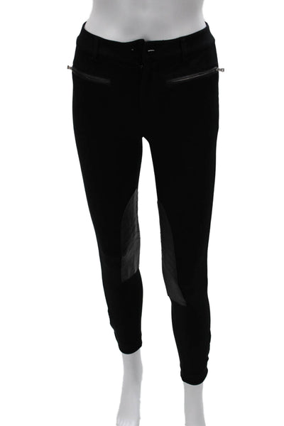 Ralph Lauren Black Label Womens Black Viscose Pants Size XS
