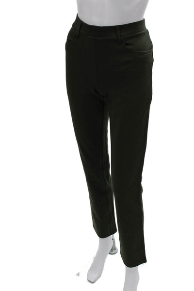 Quince Women Green Dress Pants Rayon Pull On Size S