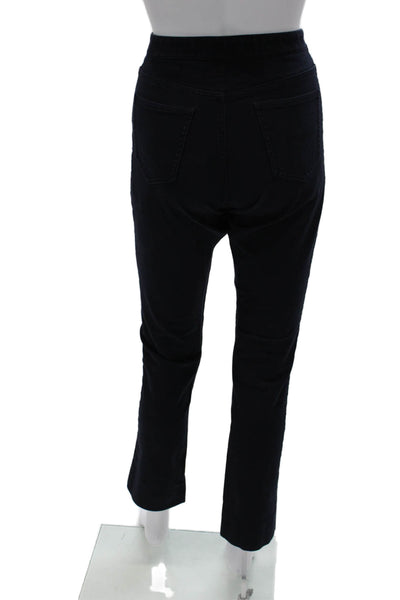 M.M. Lafleur Womens Dress Pants Blue Cotton Zip Size 4