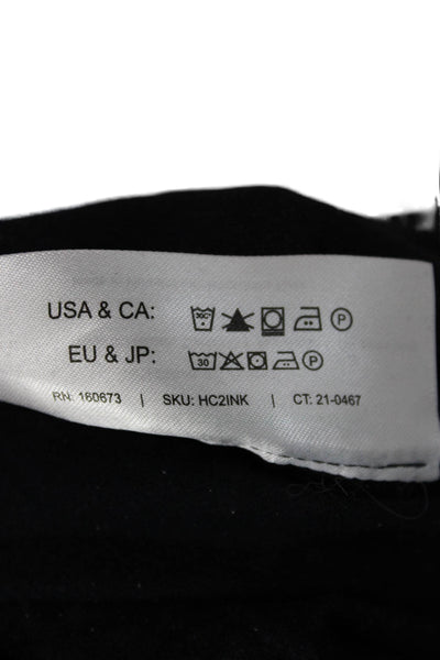 M.M. Lafleur Womens Dress Pants Blue Cotton Zip Size 4