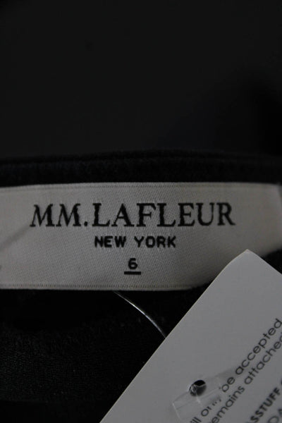 M.M. Lafleur Womens Cropped Cotton Pants Blue Zip Size 6