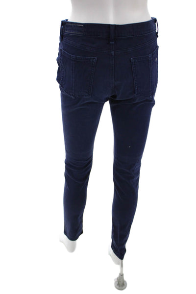 Rag & Bone Womens Skinny Blue Cotton Jeans Button Closure Size 29