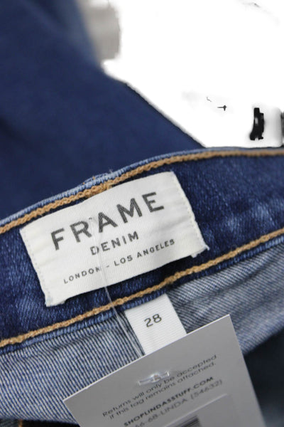 Frame Denim Women Skinny Jeans Blue Low Rise Cotton Size 28