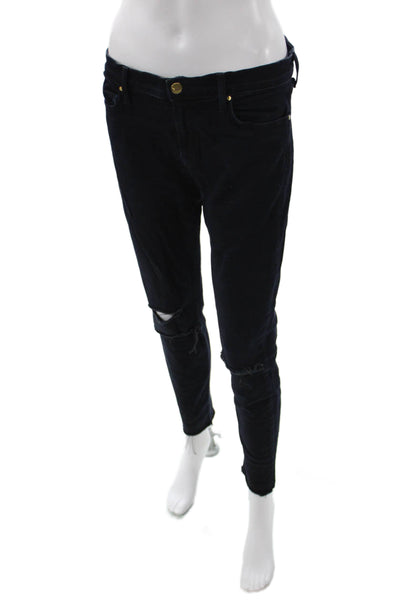 J Brand Women Skinny Jeans Blue High Rise Cotton Blend Size 31