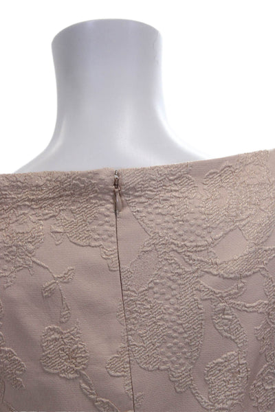 Adrianna Papell Women Pink Floral Off the Shoulder 3/4 Sleeve Blouse Size 4