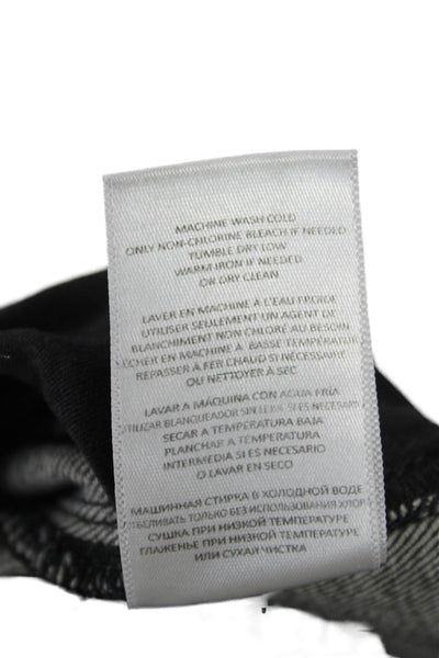 Re/Done Women Straight Jeans Gray High Rise Button Cotton Size 30