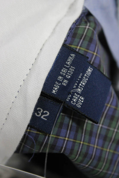 Polo Golf Ralph Lauren Mens Multicolor Cotton Plaid Bermuda Shorts Size 32